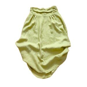 Femme Fatale green 100% linen skirt